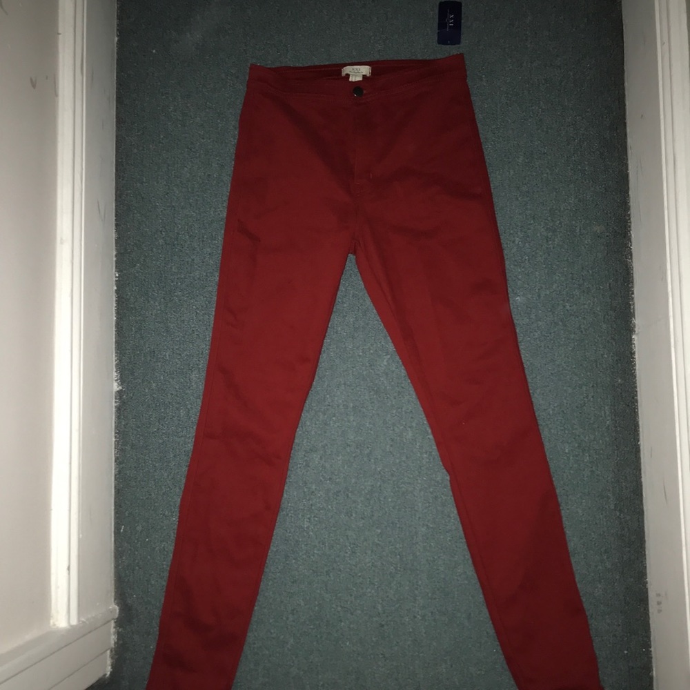 Red pants. Never worn.